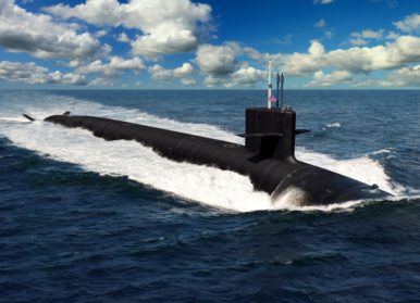 General Dynamics will construct two Columbia-class intercontinental ballistic missile submarines for the U.S. Navy, seen here in a rendering. Photo courtesy General Dynamics Corp.
