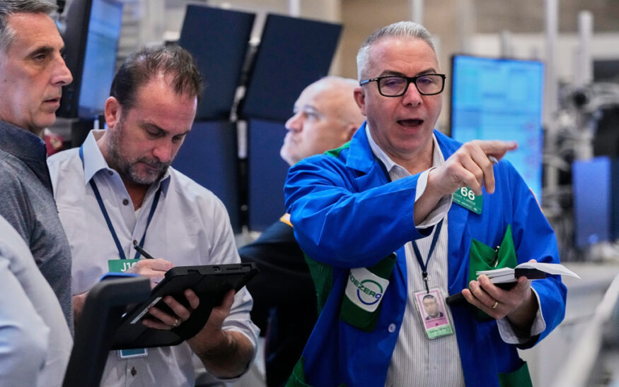 Stocks rise near records as oil surges on Russia sanctions