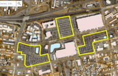 A bird's-eye view of the property Virgnia Beach is considering for action sports. Image courtesy Virginia Beach