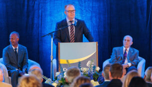 L to R: Tony Seupaul, Steve Arner and Nicholas Taubman. Photo courtesy Carilion Clinic