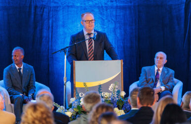 L to R: Tony Seupaul, Steve Arner and Nicholas Taubman. Photo courtesy Carilion Clinic