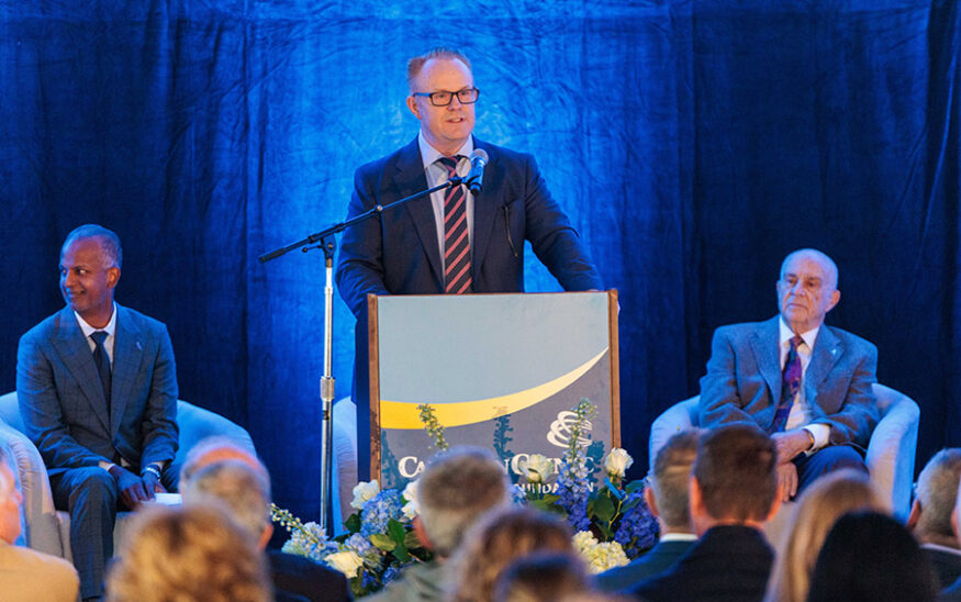 L to R: Tony Seupaul, Steve Arner and Nicholas Taubman. Photo courtesy Carilion Clinic