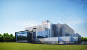Rendering of Chantilly data center. Rendering courtesy Penzance