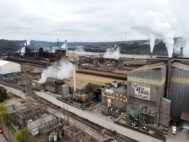 FILE - The United States Steel Corporation's Edgar Thomson Plant is seen in Braddock, Pa., on April 11, 2025. (AP Photo/Gene J. Puskar, File)
