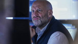 Specialist Meric Greenbaum works on the floor of the New York Stock Exchange, Thursday, Nov. 6, 2025. (AP Photo/Richard Drew)