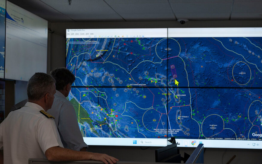 Adm. Samuel J. Paparo, commander of U.S. Indo-Pacific Command visits the Marshall Islands Marine Resources Authority on September 18, 2025. Photo courtesy U.S. Indo-Pacific Command. U.S. Army photo by Staff Sgt. Angel Heraldez