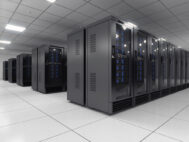 Server room interior in datacenter. Depositphotos