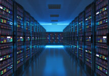 Server room interior in datacenter. Depositphotos