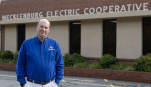 David Lipscomb is vice president of member and energy services at Mecklenburg Electric Cooperative. Photo by Crystal Vandegrift