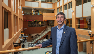 VCU’s School of Business is reviewing its courses and proposing ways to integrate AI into them, says Paul Brooks, chair of the school’s information systems department. Photo by Matthew R.O. Brown