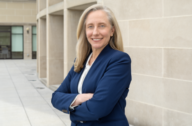 Gov.-elect Abigail Spanberger, photographed at the Virginia Museum of History & Culture, won Virginia’s governorship by a 15-point margin in the November 2025 election, leading a blue wave. Photo by Jay Paul