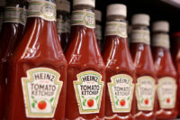 FILE PHOTO: Bottles of Heinz Ketchup are displayed on a shelf in a supermarket in Sarajevo, Bosnia and Herzegovina October 29, 2024. REUTERS/Dado Ruvic/File Photo