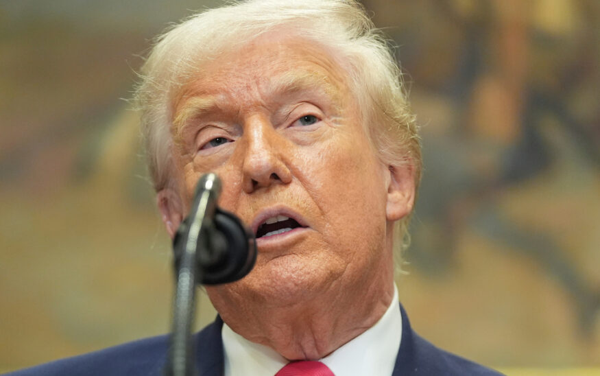 President Donald Trump speaks during an event on "Trump Accounts" for kids in the Roosevelt Room of the White House, Tuesday, Dec. 2, 2025, in Washington. (AP Photo/Evan Vucci)