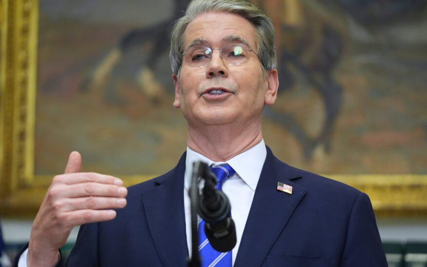 Treasury Secretary Scott Bessent speaks during an event on "Trump Accounts" for kids in the Roosevelt Room of the White House, Tuesday, Dec. 2, 2025, in Washington. (AP Photo/Evan Vucci)