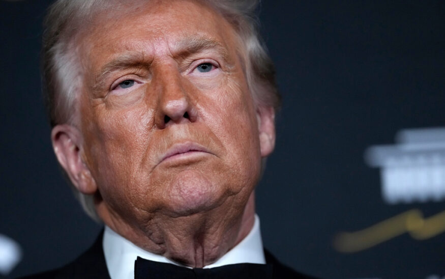 President Donald Trump walks the red carpet before the 48th Kennedy Center Honors, Sunday, Dec. 7, 2025, at the John F. Kennedy Center for the Performing Arts in Washington. (AP Photo/Julia Demaree Nikhinson)