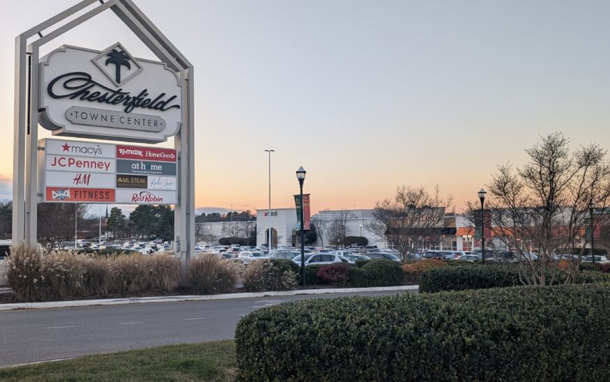 The Chesterfield Towne Center, the largest enclosed mall in the Richmond area, was sold on Friday to JRE Partners and Anastacia AG. Photo by Kira Jenkins