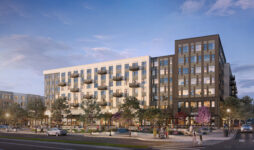 JBG Smith plans to develop 640 new apartments and townhouses in Potomac Yard in Alexandria. Rendering courtesy KTGY