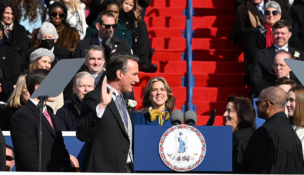 On Jan. 15, 2022, Republican Glenn Youngkin was sworn in as Virginia’s 74th governor on the steps of the state Capitol. Photo courtesy governor’s office.