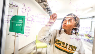 Norfolk State University is consistently ranked as one of the nation’s top 20 HBCUs, and the school received a $50 million donation in November 2025 from philanthropist MacKenzie Scott. Photo courtesy Norfolk State University