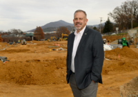 Vinton Town Manager Pete Peters at Extended Stay America Premier Suites site Photo by Natalee Waters