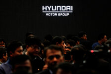 Employees of Hyundai Motor Group leave after the company's new year ceremony in Seoul, South Korea, January 2, 2020. REUTERS/Kim Hong-Ji