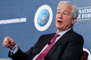 Jamie Dimon, Chairman and CEO, JPMorganChase, speaks during the Reagan National Defense Forum at the Ronald Reagan Presidential Library in Simi Valley, California, U.S. December 6, 2025. REUTERS/Jonathan Alcorn