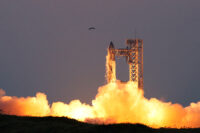 SpaceX's Starship lifts off during its fifth flight test, in Boca Chica, Texas, U.S., October 13, 2024. REUTERS/Kaylee Greenlee Beal/File Photo