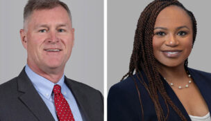 L to R: Chip Dustin and Keishee Hill. Photo courtesy Cushman & Wakefield| Thalhimer