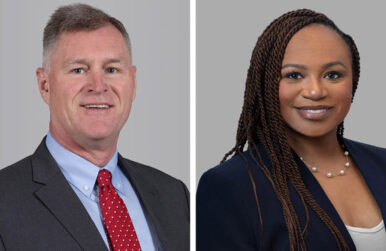 L to R: Chip Dustin and Keishee Hill. Photo courtesy Cushman & Wakefield| Thalhimer