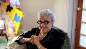 Frances Lewis, pictured here in 2010, was co-founder of Best Products and a major contemporary art collector and donor to the Virginia Museum of Fine Arts. Photo courtesy Virginia Museum of Fine Arts