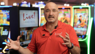 Rob Norton, president of Cordish Gaming Group, was on hand for a media preview of the Live! Casino Virginia temporary venue in Petersburg, set to open Jan. 22, 2026. Photo by Jay Paul