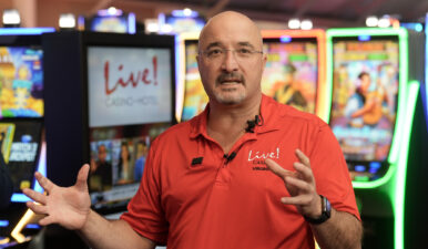 Rob Norton, president of Cordish Gaming Group, was on hand for a media preview of the Live! Casino Virginia temporary venue in Petersburg, set to open Jan. 22, 2026. Photo by Jay Paul