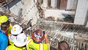 Tunnel boring machine Mary pushed through the South Island headwall of the Hampton Roads Bridge-Tunnel in September 2025.  Photo by Kaitlyn DeHarde, Office of Gov. Glenn Youngkin