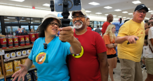 Sherri and John Hill, of Elliot City, Maryland, documented their visit to the Mount Crawford Buc-ee’s for its June 30, 2025, grand opening. Photo by Norm Shafer