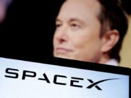 SpaceX's logo and an Elon Musk photo are seen in this illustration created on December 19, 2022. REUTERS/Dado Ruvic/Illustration/File Photo
