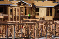 Single-family residential homes are shown under construction in Menifee, California, U.S., March 28, 2024. REUTERS/Mike Blake/File Photo