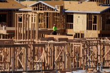 Single-family residential homes are shown under construction in Menifee, California, U.S., March 28, 2024. REUTERS/Mike Blake/File Photo