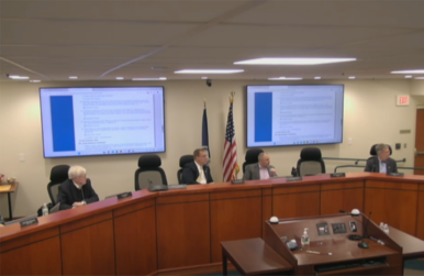Members of the Goochland County Board of Supervisors met on Feb. 3. Screenshot.