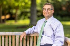 Roanoke College President Frank Shushok often reminds prospective students that the Virginia Tuition Assistance Grant can help them afford school. Photo courtesy Roanoke College