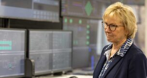 U.Va. Wise’s SMR control room simulator will aid workforce development, says Chancellor Donna P. Henry. Photo courtesy University of Virginia’s College at Wise