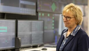 U.Va. Wise’s SMR control room simulator will aid workforce development, says Chancellor Donna P. Henry. Photo courtesy University of Virginia’s College at Wise