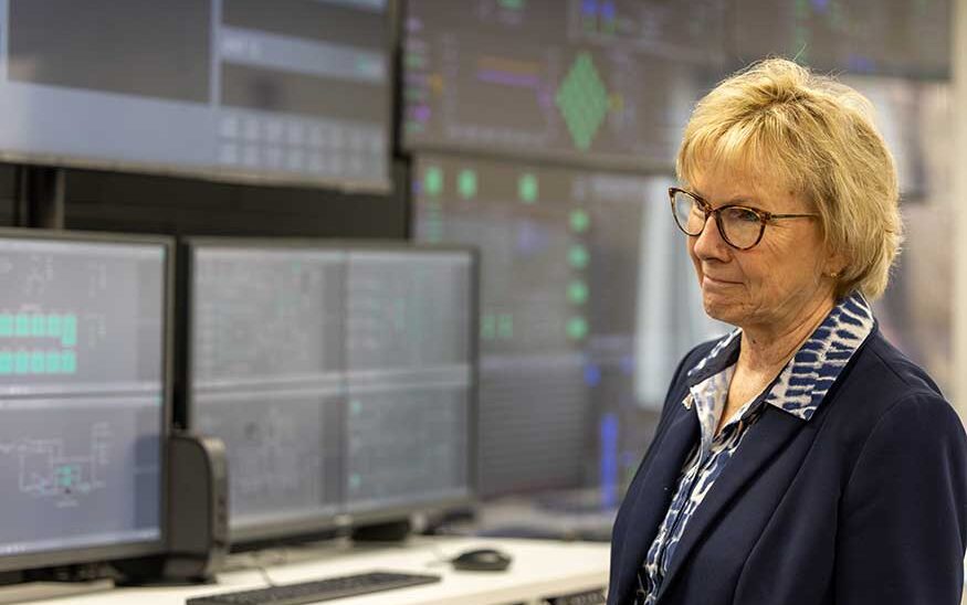 U.Va. Wise’s SMR control room simulator will aid workforce development, says Chancellor Donna P. Henry. Photo courtesy University of Virginia’s College at Wise
