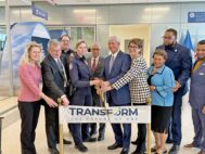 Norfolk International Airport officials and regional elected leaders celebrated the opening of the international arrivals facility. Photo by Josh Janney