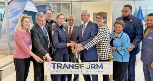 Norfolk International Airport officials and regional elected leaders celebrated the opening of the international arrivals facility. Photo by Josh Janney