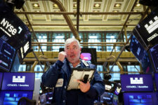 Traders work on the floor at the New York Stock Exchange (NYSE) in New York City, U.S., March 2, 2026. REUTERS/Brendan McDermid