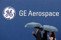 View of the GE Aerospace chalet at the 54th International Paris Air Show at Le Bourget Airport near Paris, France, June 22, 2023. REUTERS/Benoit Tessier
