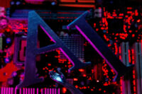 FILE PHOTO: AI (Artificial Intelligence) letters and robot hand are placed on computer motherboard in this illustration created on June 23, 2023. REUTERS/Dado Ruvic/Illustration/File Photo