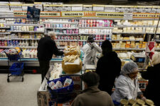 People shop at Zabar's supermarket in New York City, U.S., November 26, 2025. REUTERS/Jeenah Moon
