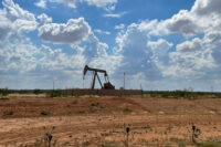 A pumpjack, used to help lift oil from a well, in the Permian basin near Midland, Texas, U.S., October 8, 2025. REUTERS/Arathy Somasekhar/File Photo