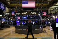 Traders work on the floor at the New York Stock Exchange (NYSE) in New York City, U.S., March 9, 2026. REUTERS/Brendan McDermid